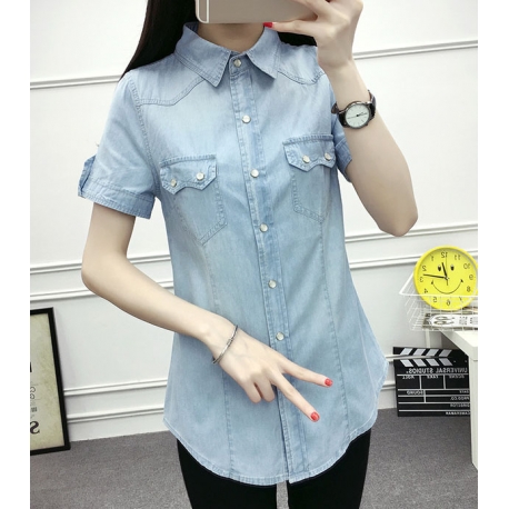 kemeja denim import T5507