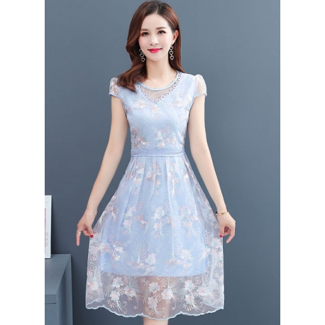 dress wanita korea D5848