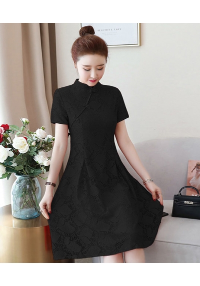 dress cheongsam brukat import D5856