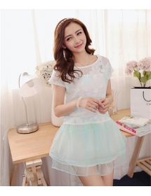 dress wanita model korea D1040