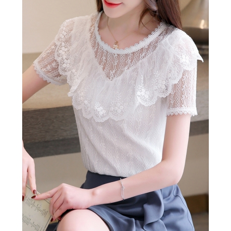 blouse brukat korea T5537