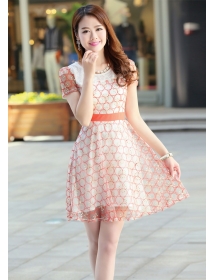 dress wanita model korea D1042