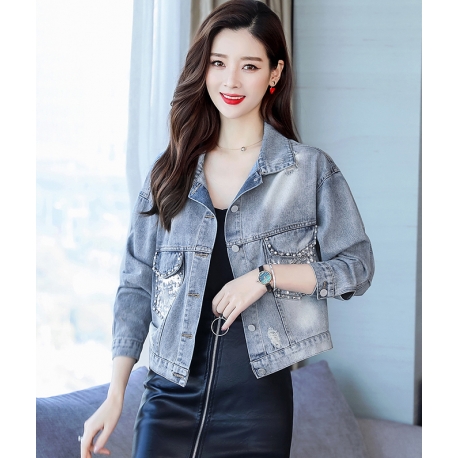 jaket denim import T5556