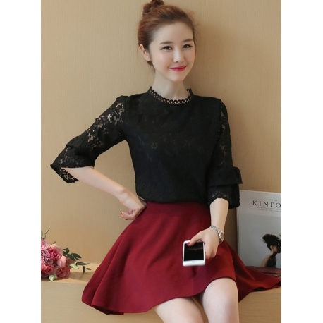 blouse brukat korea T5564