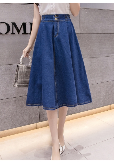 rok panjang denim import T5580