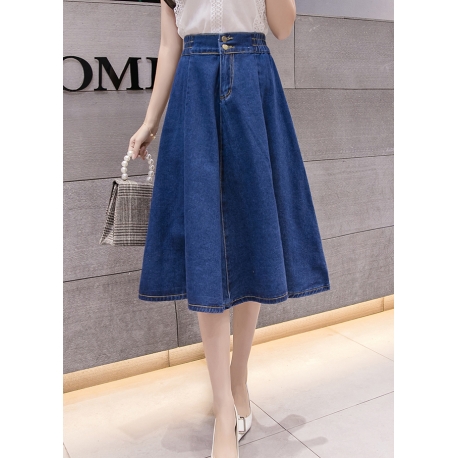 rok panjang denim import T5580