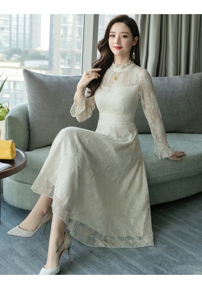 dress brukat korea d5922