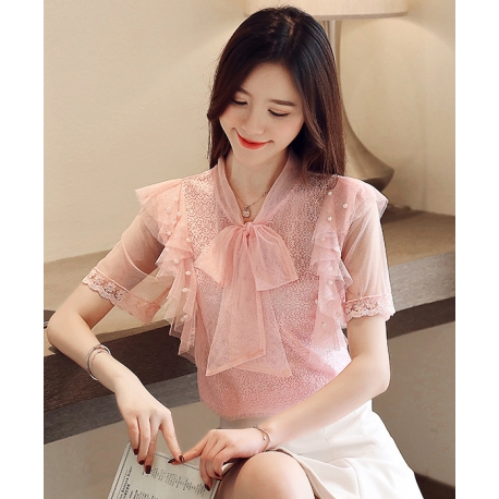 blouse brukat korea T5608