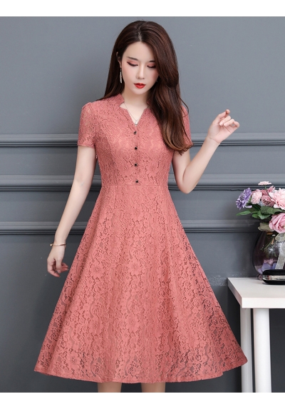 dress brukat korea d5976