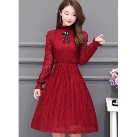 dress brukat korea d5997