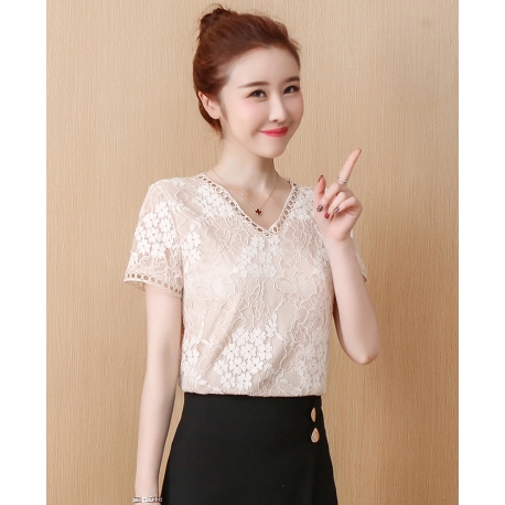 blouse brukat korea T5684