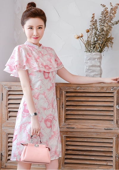 dress cheongsam import D6016