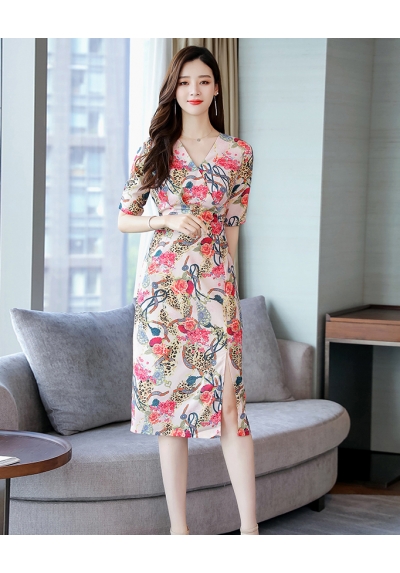 midi dress korea D6018