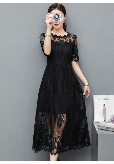 long dress brukat D6071