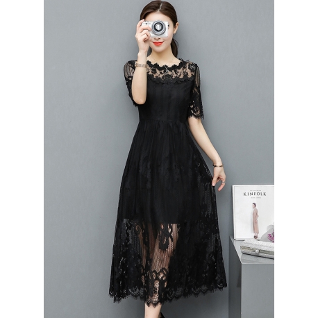 long dress brukat D6071