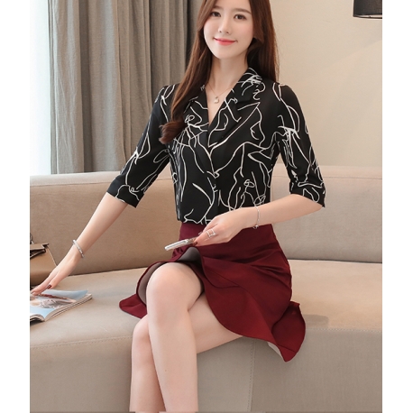 blouse  wanita korea T5785