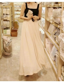 long dress wanita tanpa lengan D1116