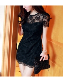 dress pesta model korea D1119