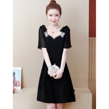 dress wanita import D6115