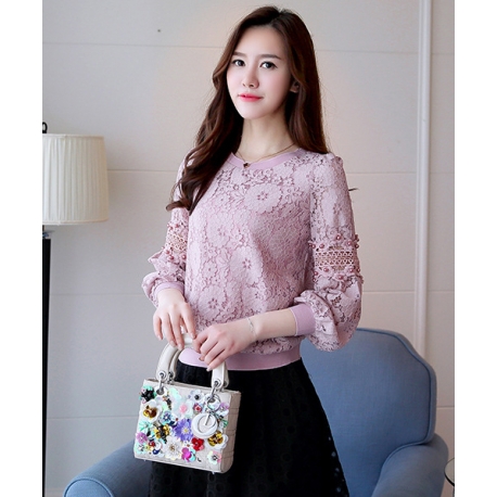 blouse brukat korea T5838