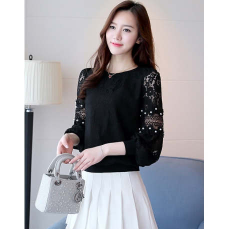 blouse brukat korea T5838