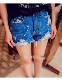 hot pants denim MODEL sobek T1417