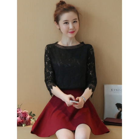 blouse brukat korea T5568