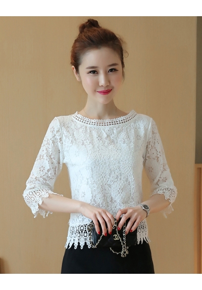 blouse brukat korea T5966