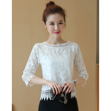 blouse brukat korea T5966