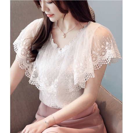 blouse brukat korea T5994