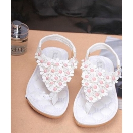 sandal flat motif bunga SH123