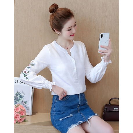 blouse  wanita korea T6005