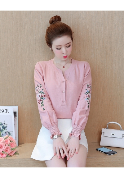 blouse  wanita korea T6008