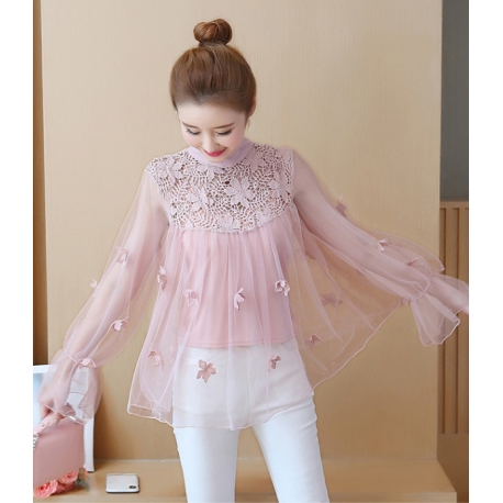 blouse  wanita korea T6018