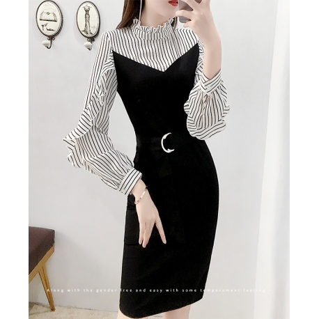 dress wanita korea D6236