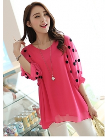 blouse Chiffon import T1458