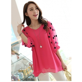 blouse Chiffon import T1458