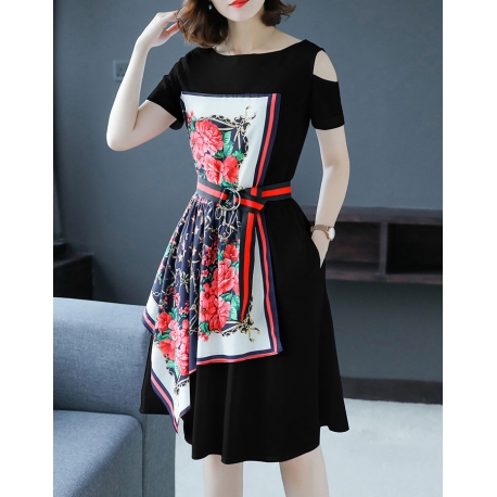 dress wanita korea D6244