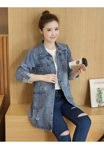 jaket denim import T6015