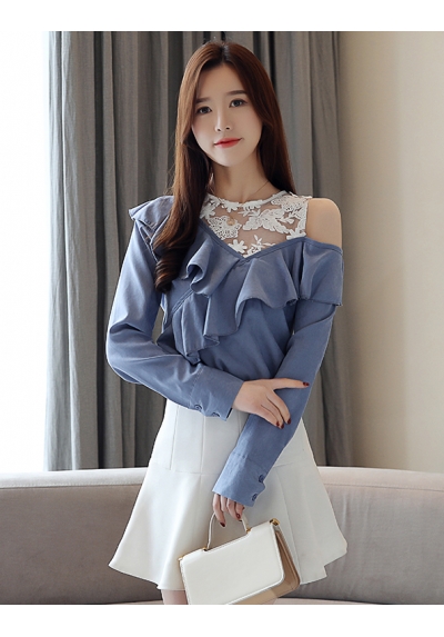 blouse  wanita korea T6074