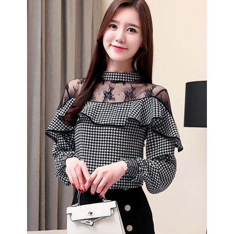 blouse  wanita korea T6075