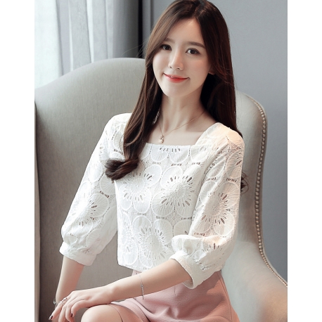 blouse  wanita korea T6076