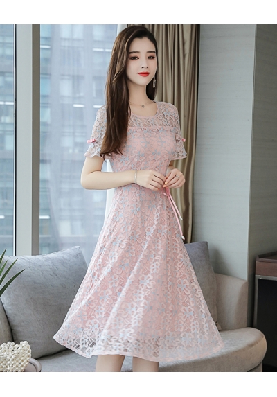 dress brukat korea D6247