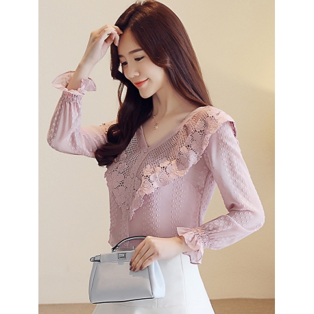 blouse  wanita korea T6083