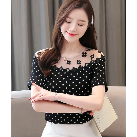 blouse  wanita korea T6090