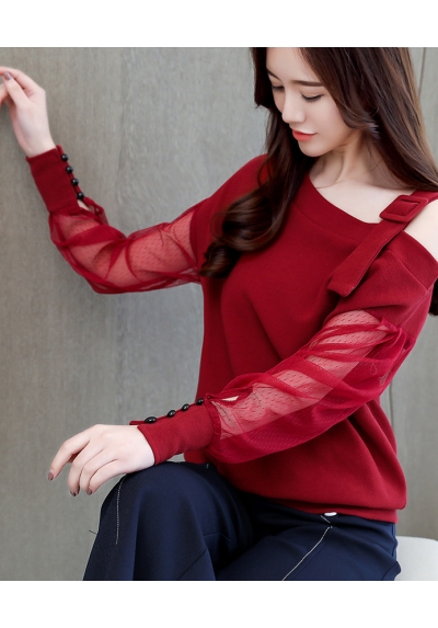 blouse  wanita korea T6104