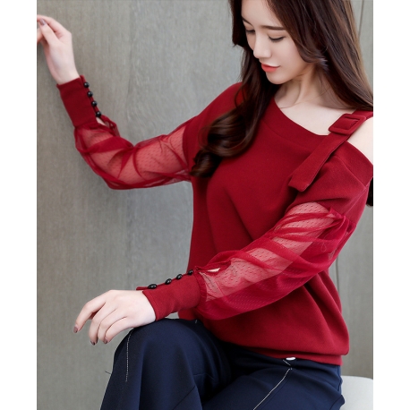 blouse  wanita korea T6104