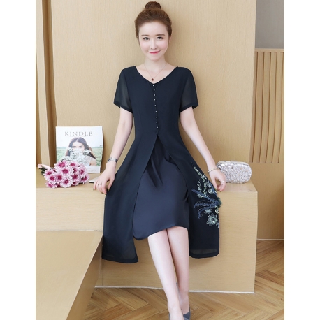 dress wanita korea D6260