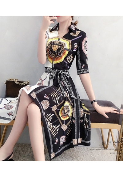 dress wanita korea D6262