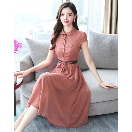 midi dress korea D6270